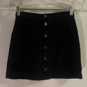 Black American Apparel corduroy skirt